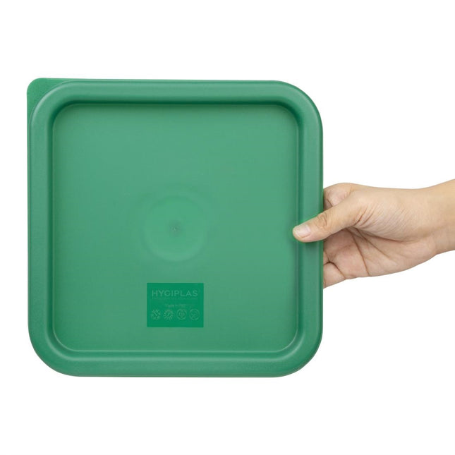 Medium Green Square Lid | Hygiplas 2