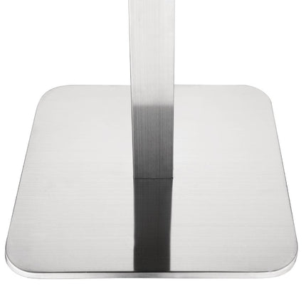 Bolero Square Stainless Steel Table Leg 680(H) x 400(W) mm 2