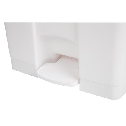 Hands-Free White Pedal Bin 65L | Jantex 4