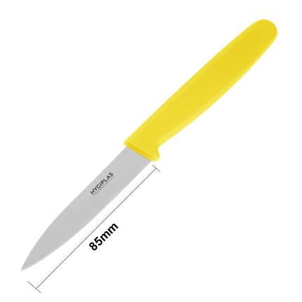 Paring Knife with Yellow Handle | Hygiplas | 8.3cm Blade 5