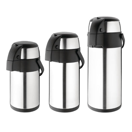 Stainless Steel Thermal Jug with Pump 3L | Olympia 5