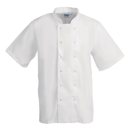 Unisex Short Sleeve Chef Jacket White S | Whites Boston