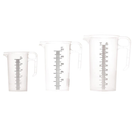 Pro-Measure Polypropylene Measuring Jug Set - 250ml, 500ml & 1L