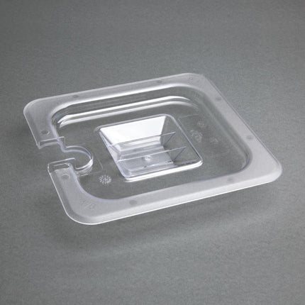 Polycarbonate Lid with Spoon Slot | Vogue | GN 1/6 3
