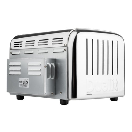 4-Slot Stainless Steel Pop-Up Toaster with Dual Zone Control | Dualit 5