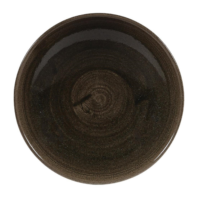 Stonecast Patina Evolve Iron Black Coupe Plates 182mm | Churchill