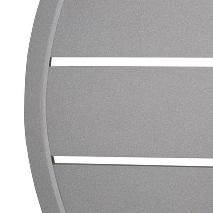 Round Light Grey Aluminium Tabletop 580mm | Bolero 4