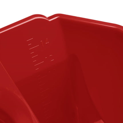 Color-Coded Red Mop Bucket | Jantex | Polypropylene | 16L Capacity 4