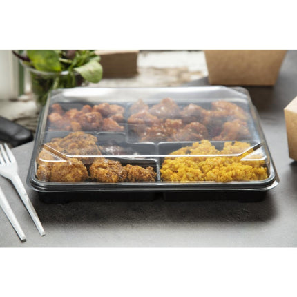 Recyclable Bento Box Lids 263 x 201 mm | Faerch | 90 Pieces | rPET Material 6
