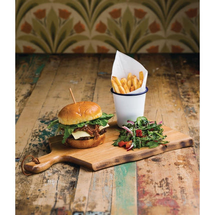 Acacia Wood Serving Board with Wavy Edge 38.5x21.5 cm | Olympia 2