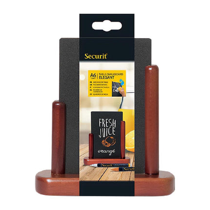 Mahogany Table Chalkboard Sign | Securit | 17x15.5 cm 3
