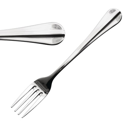 Dessert Forks Polished Stainless Steel 18/0 | Comas Granada | 12 Pieces