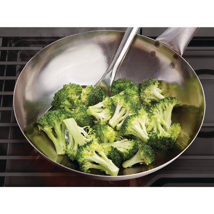 Soft Steel Wok with Flat Bottom 255 mm | Vogue 4