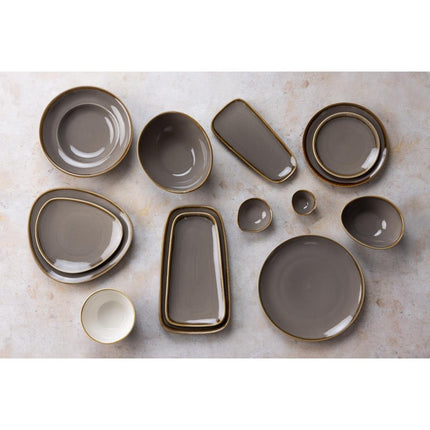Round Coupe Plates Grey 23cm | Olympia Kiln Collection 9