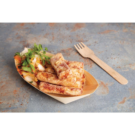 Compostable Biodegradable Wooden Forks 15.5cm | Fiesta 6