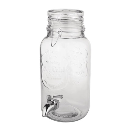 Drink Dispenser with Text and Clamp Lid | Olympia | 3.6L