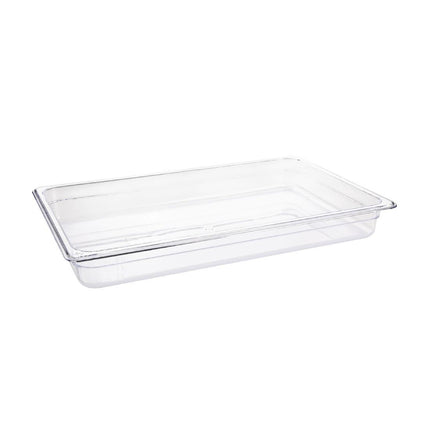 Polycarbonate Gastronorm Container 1/1 Clear 65mm | Vogue