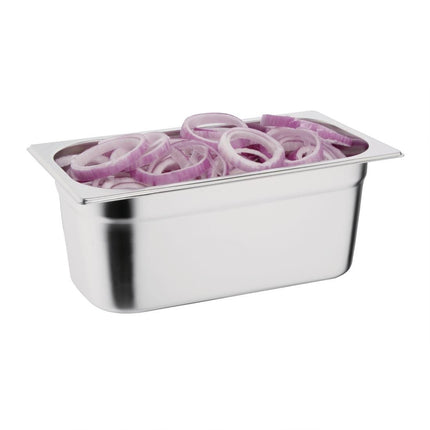 Stainless Steel GN 1/3 Container 100mm | Vogue | 325x176mm 3