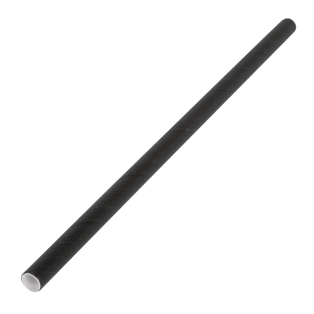 Compostable Paper Cocktail Straws Black | Fiesta | 250 Pieces 2