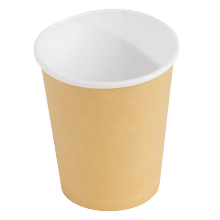 Recyclable Single-Wall Light Brown Coffee Cups | Fiesta | 23cl 3