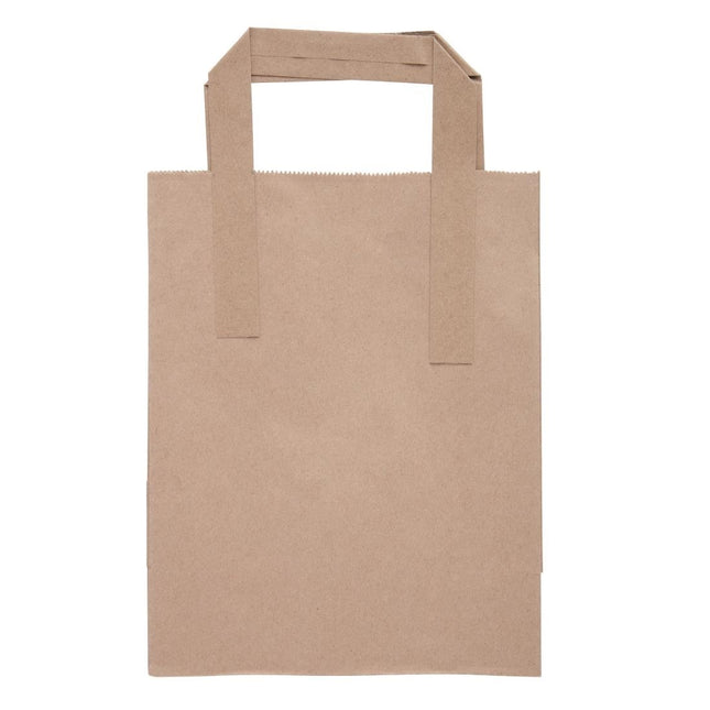 Fiesta Recyclable Brown Paper Carry Bags Small | 100% Recycled Kraft 2