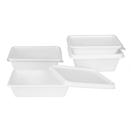 Compostable Bagasse Food Container Bases 1000ml | Fiesta 4