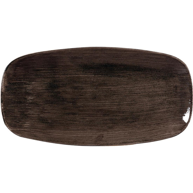 Black Serving Plate 298mm | Churchill Stonecast Patina