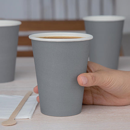 Recyclable Single-Wall Coffee Cups Blue-Grey 340ml | Fiesta | 1000 pcs 5