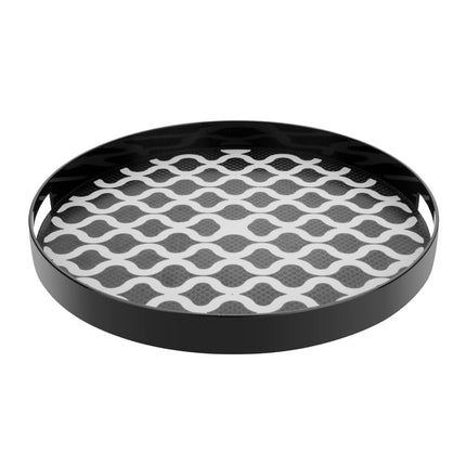 Round Kristallon Polycarbonate Non-Slip Tray with Handles 405mm | Olympia