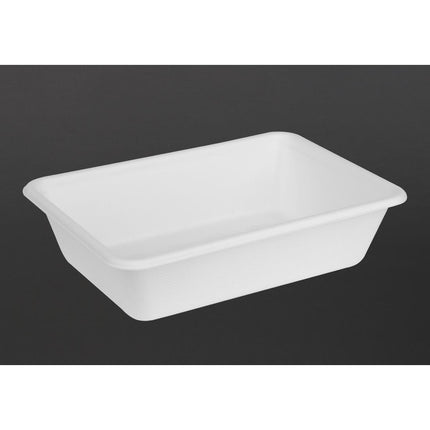 Compostable Bagasse Food Container Bases 650ml | Fiesta 3