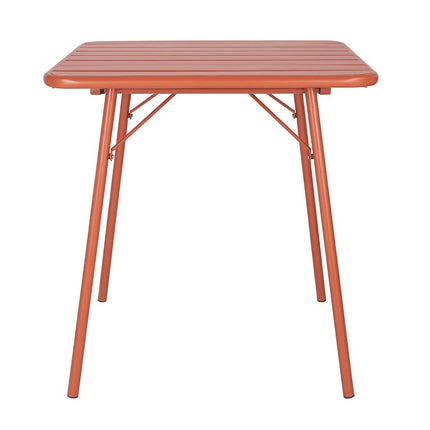 Terracotta Square Steel Bistro Table 700mm | Bolero 2