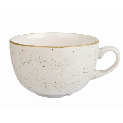 Cappuccino Cup 34cl | Churchill Stonecast Barley White