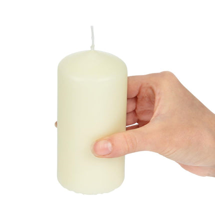 Ivory Stump Candles Low Smoke | Bolsius | 120mm Height 4