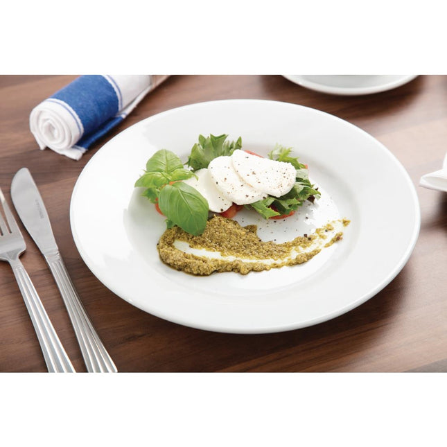 Wide Rim Plates 25.4cm | Olympia Athena | 12 Pieces 2
