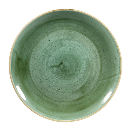 Stonecast Samphire Green Evolve Coupe Plate 26cm | Churchill