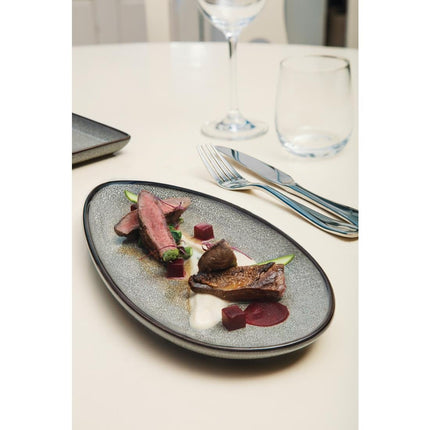 Mineral Leaf-Shaped Plate 30.5x14.5cm | Olympia 4
