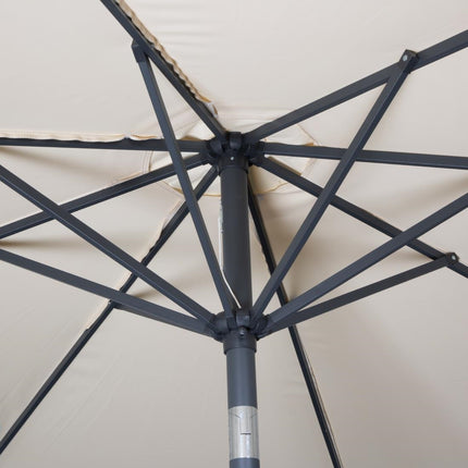 Round UV-Resistant Parasol 3M Diameter | Bolero Sevilla | Cream 4