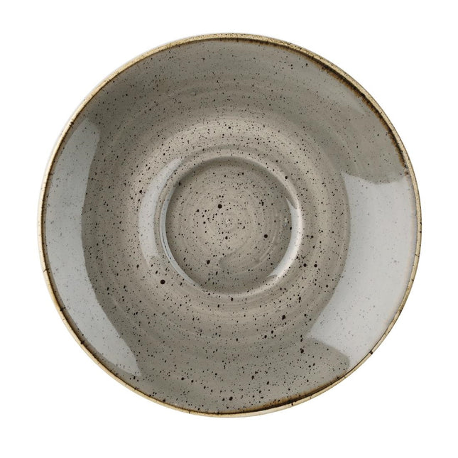 Cappuccino Saucer 15.6 cm | Churchill Stonecast Grey | 12 Pieces
