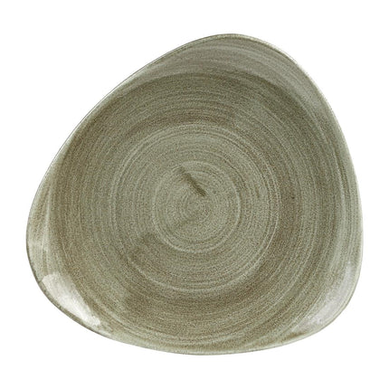 Stonecast Patina Burnished Green Lotus Long Plate 22.9cm | Churchill