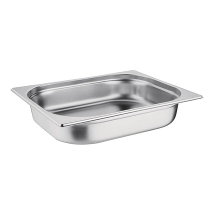 Stainless Steel GN 1/2 Gastronorm Pan 65mm Depth | Vogue