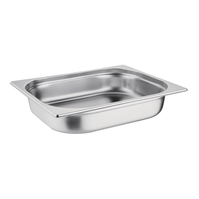 Stainless Steel GN 1/2 Gastronorm Pan 65mm Depth | Vogue