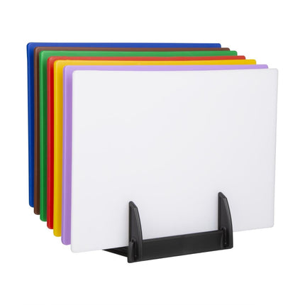 Polyethylene Cutting Board Rack with 7 Slots | Hygiplas 5
