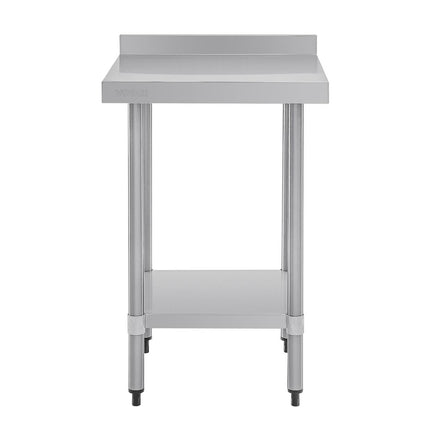 Stainless Steel Worktable with Backsplash | Vogue | 90x60x60 cm 2