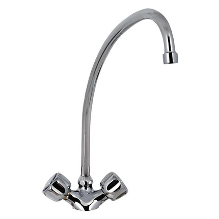 Monobloc Mixer Tap with Rotary Knobs and 20cm Spout | Gastro M