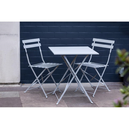 Square Steel Folding Terrace Table 60cm Grey | Bolero 8