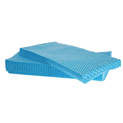 Jantex Solonet Blue Non-Woven Cleaning Cloths 33 x 58 cm | Pack of 50