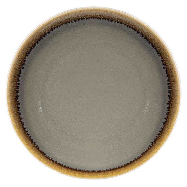 Round Coupe Plates Grey 17.8cm | Olympia Kiln
