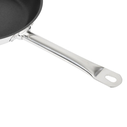 Stainless Steel Frying Pan with Platinum Plus Teflon Non-Stick Coating | Vogue | 24cm | Induction Compatible 6