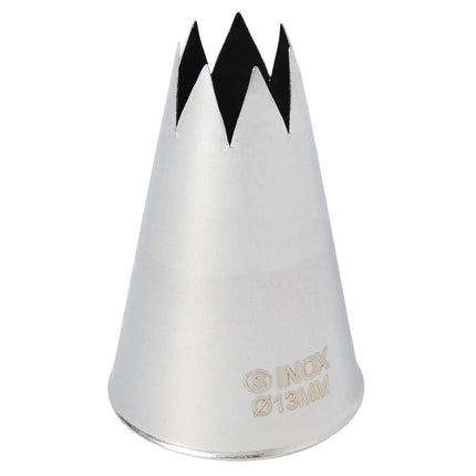 Stainless Steel Star Tip Piping Nozzle 13mm | Schneider