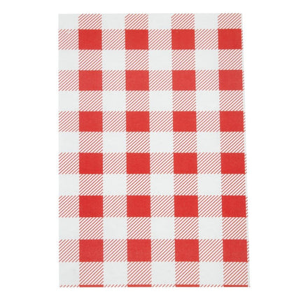 Red Gingham Greaseproof Paper 19x31cm | 200 Sheets